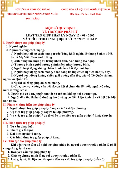 Trợ giúp pháp lý